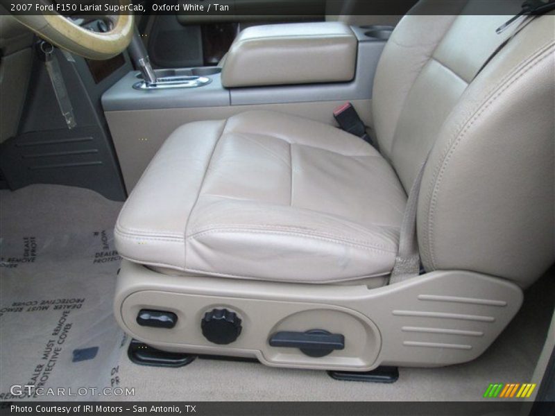 Oxford White / Tan 2007 Ford F150 Lariat SuperCab