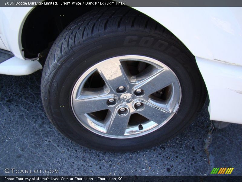 Bright White / Dark Khaki/Light Khaki 2006 Dodge Durango Limited