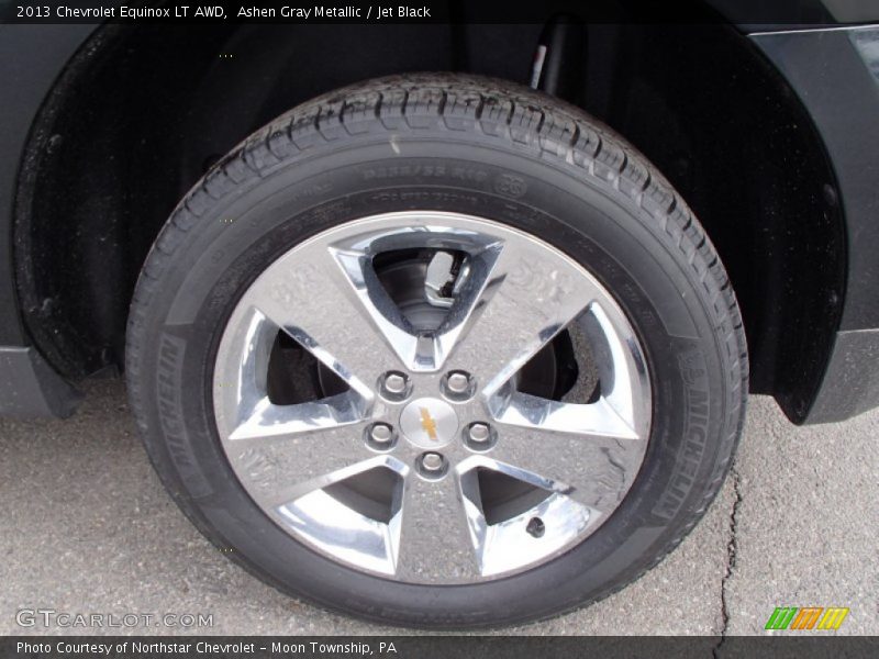 Ashen Gray Metallic / Jet Black 2013 Chevrolet Equinox LT AWD