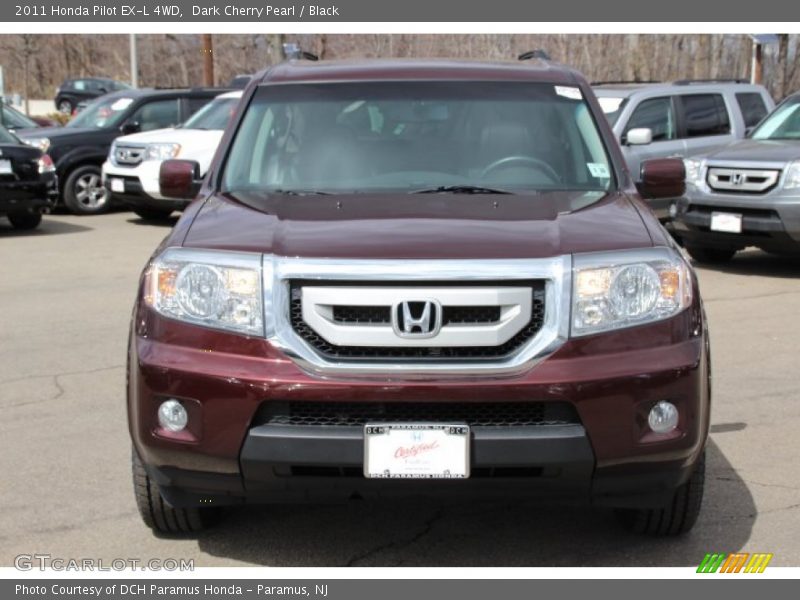 Dark Cherry Pearl / Black 2011 Honda Pilot EX-L 4WD