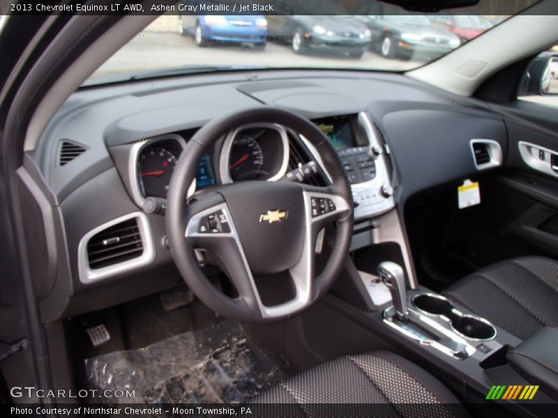 Ashen Gray Metallic / Jet Black 2013 Chevrolet Equinox LT AWD