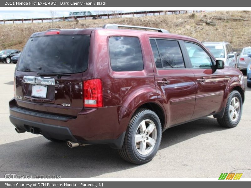 Dark Cherry Pearl / Black 2011 Honda Pilot EX-L 4WD