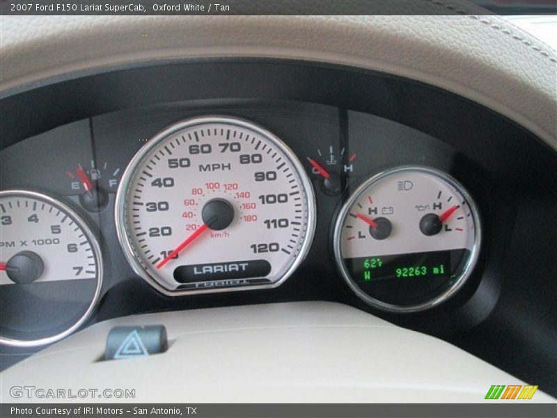 Oxford White / Tan 2007 Ford F150 Lariat SuperCab