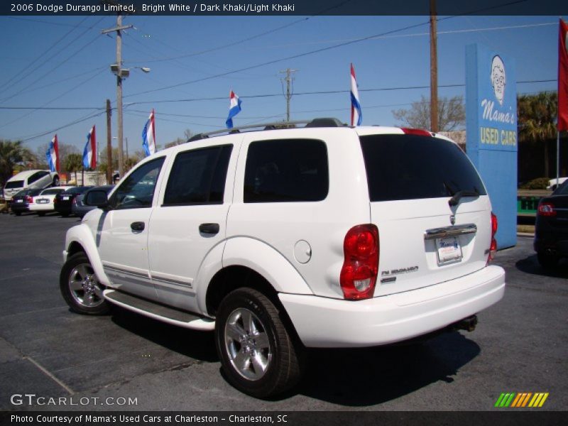 Bright White / Dark Khaki/Light Khaki 2006 Dodge Durango Limited