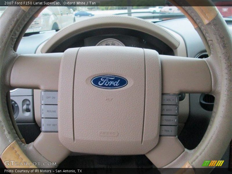Oxford White / Tan 2007 Ford F150 Lariat SuperCab