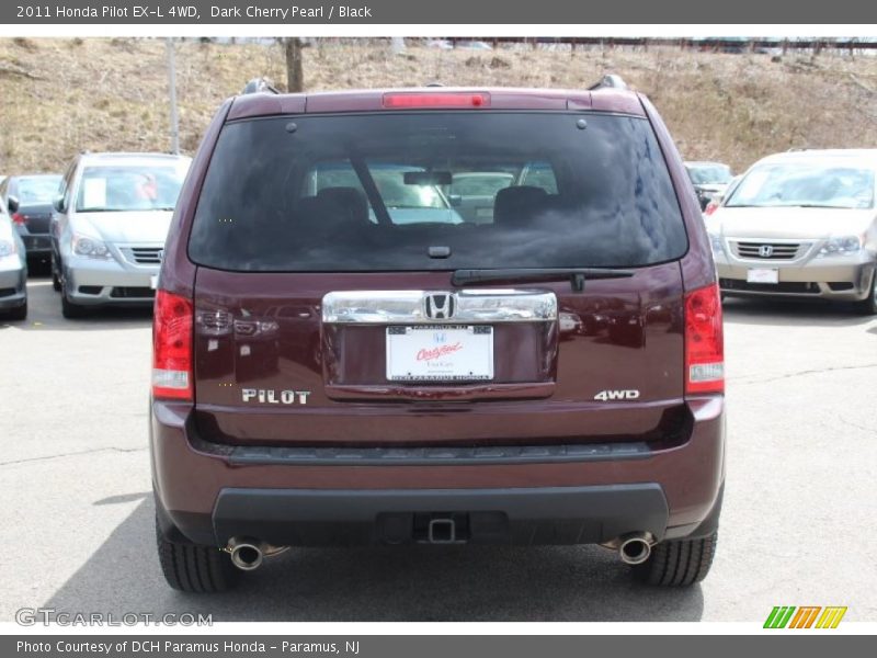 Dark Cherry Pearl / Black 2011 Honda Pilot EX-L 4WD