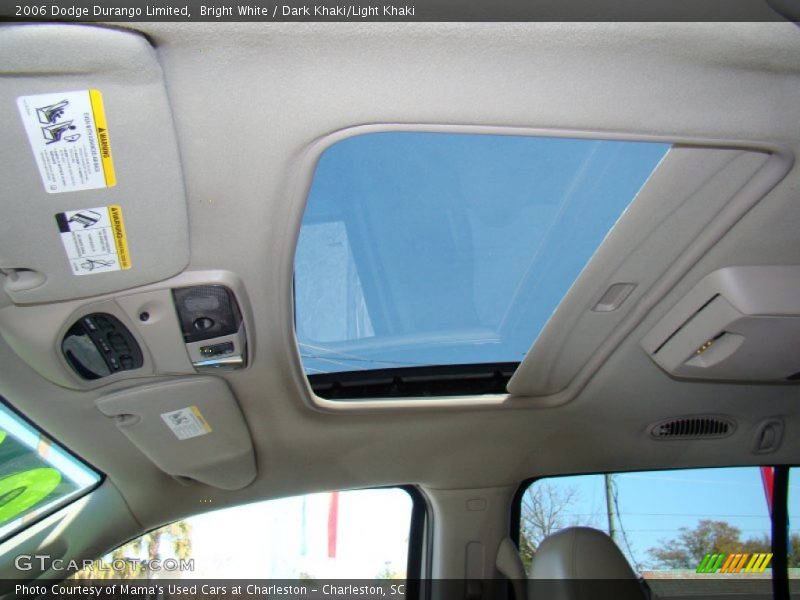 Bright White / Dark Khaki/Light Khaki 2006 Dodge Durango Limited