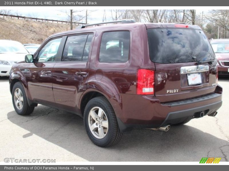 Dark Cherry Pearl / Black 2011 Honda Pilot EX-L 4WD