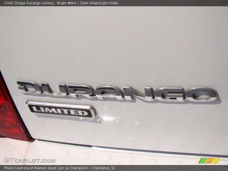 Bright White / Dark Khaki/Light Khaki 2006 Dodge Durango Limited