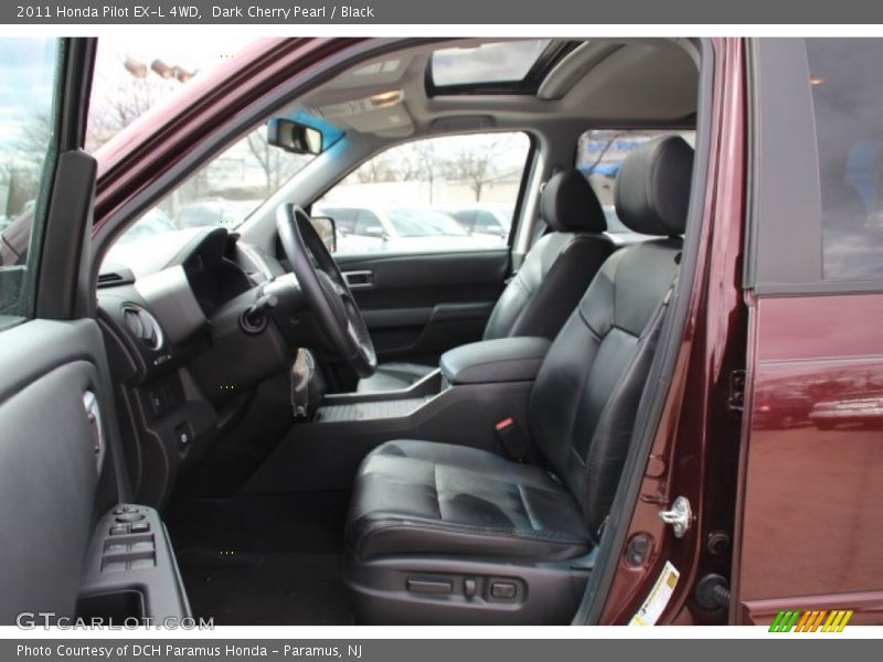 Dark Cherry Pearl / Black 2011 Honda Pilot EX-L 4WD