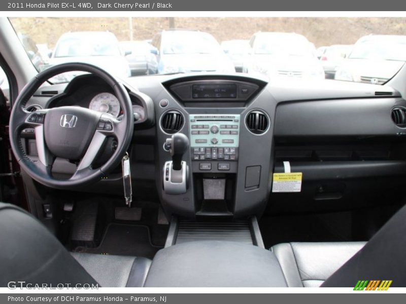 Dark Cherry Pearl / Black 2011 Honda Pilot EX-L 4WD