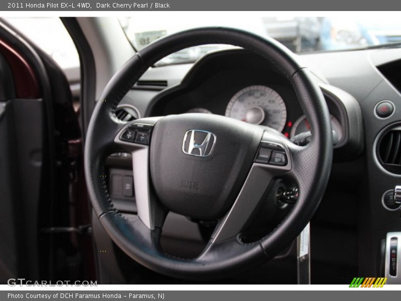 Dark Cherry Pearl / Black 2011 Honda Pilot EX-L 4WD