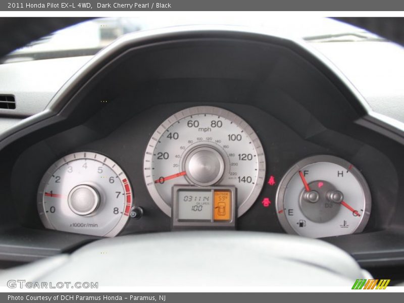 Dark Cherry Pearl / Black 2011 Honda Pilot EX-L 4WD