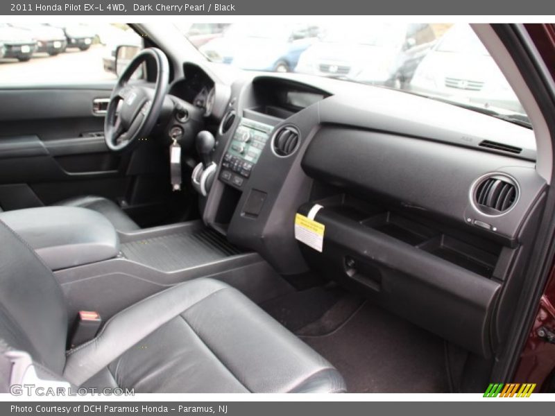 Dark Cherry Pearl / Black 2011 Honda Pilot EX-L 4WD