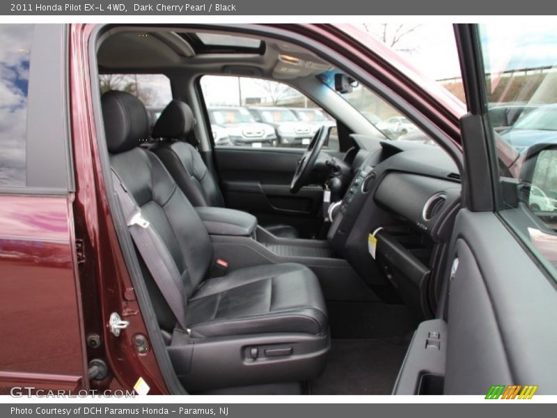 Dark Cherry Pearl / Black 2011 Honda Pilot EX-L 4WD