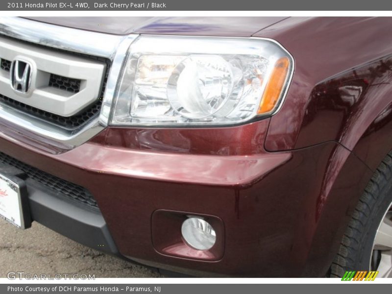 Dark Cherry Pearl / Black 2011 Honda Pilot EX-L 4WD