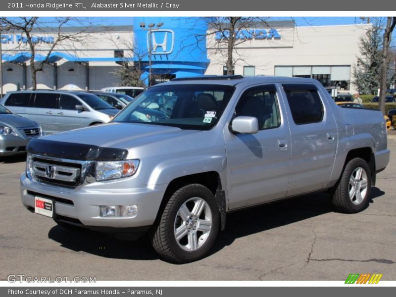 Alabaster Silver Metallic / Gray 2011 Honda Ridgeline RTL