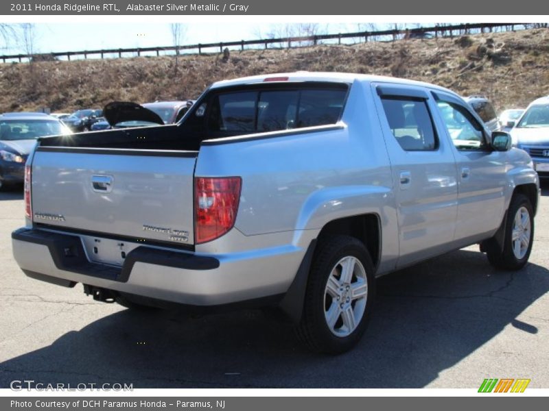 Alabaster Silver Metallic / Gray 2011 Honda Ridgeline RTL