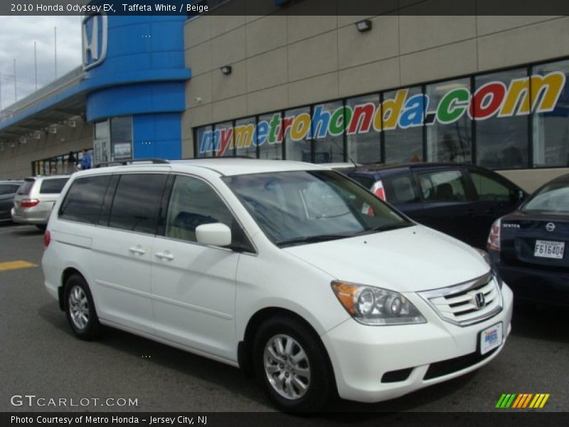 Taffeta White / Beige 2010 Honda Odyssey EX