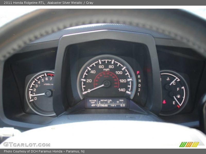  2011 Ridgeline RTL RTL Gauges