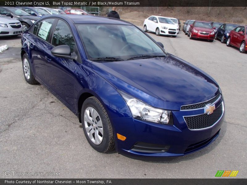 Blue Topaz Metallic / Jet Black/Medium Titanium 2013 Chevrolet Cruze LS