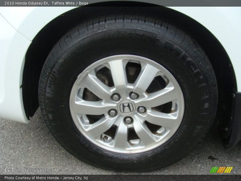 Taffeta White / Beige 2010 Honda Odyssey EX