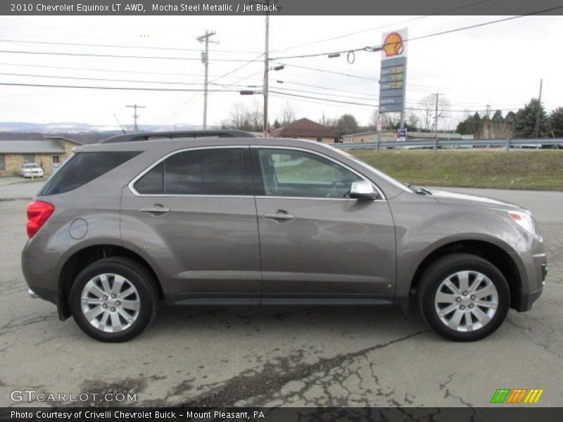 Mocha Steel Metallic / Jet Black 2010 Chevrolet Equinox LT AWD