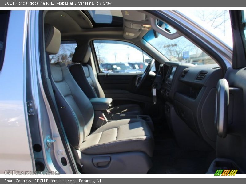 Alabaster Silver Metallic / Gray 2011 Honda Ridgeline RTL