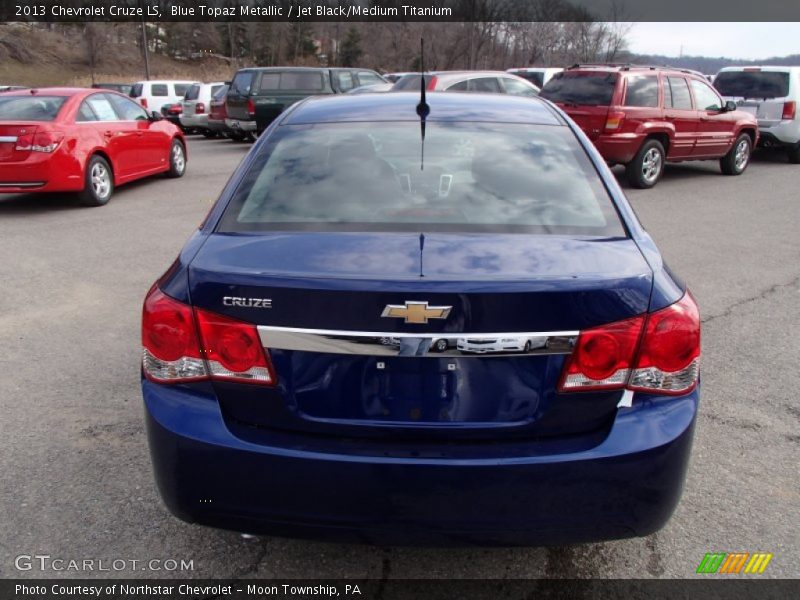 Blue Topaz Metallic / Jet Black/Medium Titanium 2013 Chevrolet Cruze LS