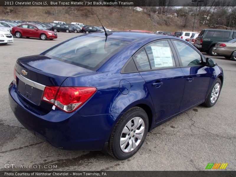 Blue Topaz Metallic / Jet Black/Medium Titanium 2013 Chevrolet Cruze LS