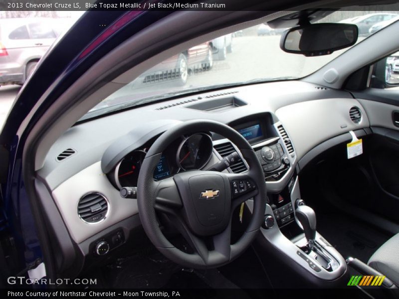 Blue Topaz Metallic / Jet Black/Medium Titanium 2013 Chevrolet Cruze LS