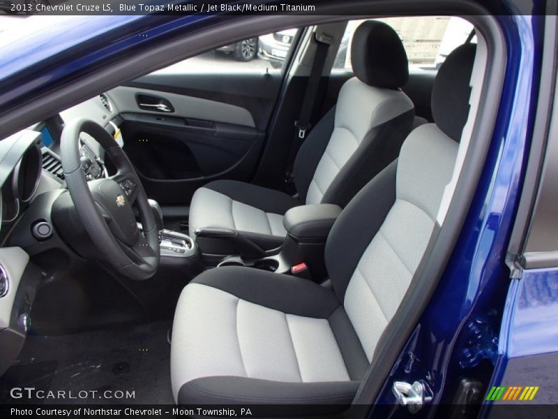 Blue Topaz Metallic / Jet Black/Medium Titanium 2013 Chevrolet Cruze LS