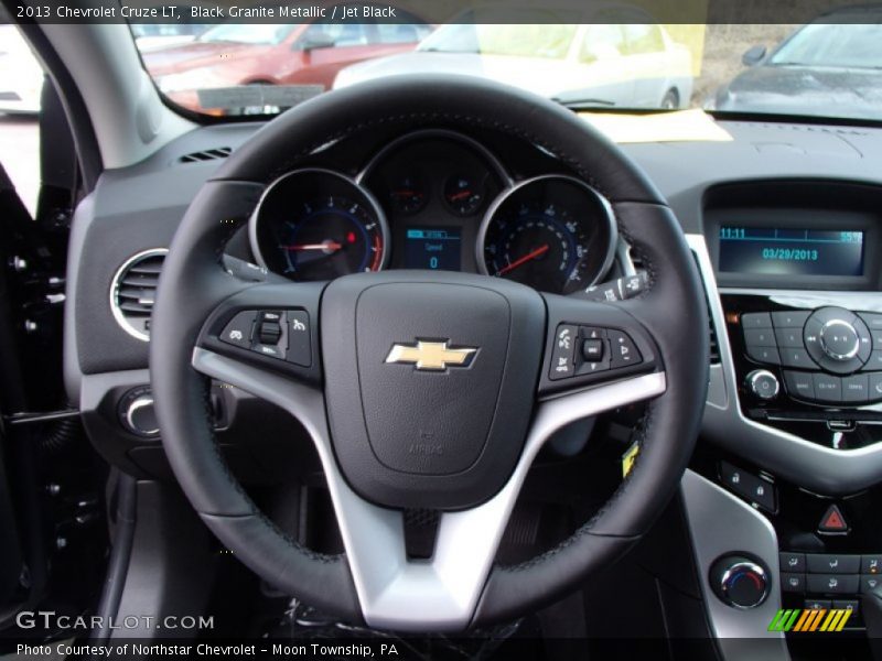 Black Granite Metallic / Jet Black 2013 Chevrolet Cruze LT