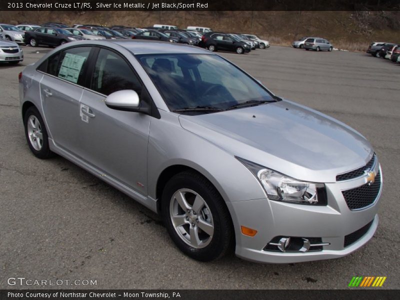 Silver Ice Metallic / Jet Black/Sport Red 2013 Chevrolet Cruze LT/RS