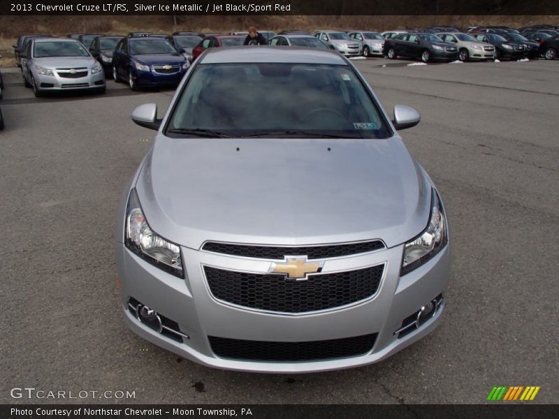 Silver Ice Metallic / Jet Black/Sport Red 2013 Chevrolet Cruze LT/RS