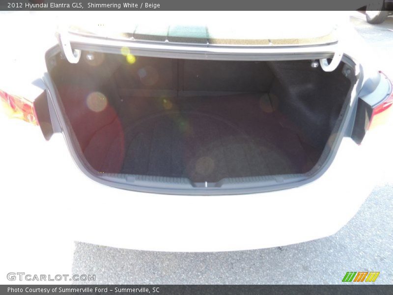 Shimmering White / Beige 2012 Hyundai Elantra GLS