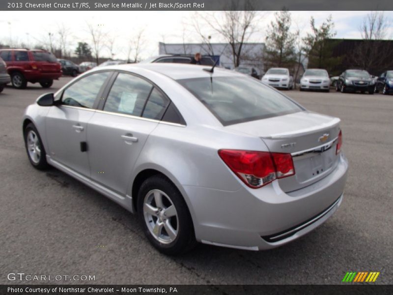 Silver Ice Metallic / Jet Black/Sport Red 2013 Chevrolet Cruze LT/RS