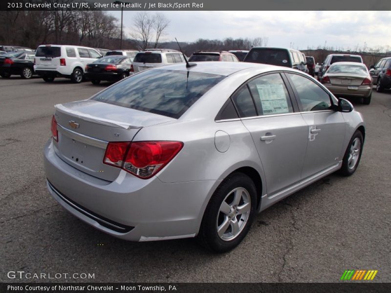 Silver Ice Metallic / Jet Black/Sport Red 2013 Chevrolet Cruze LT/RS