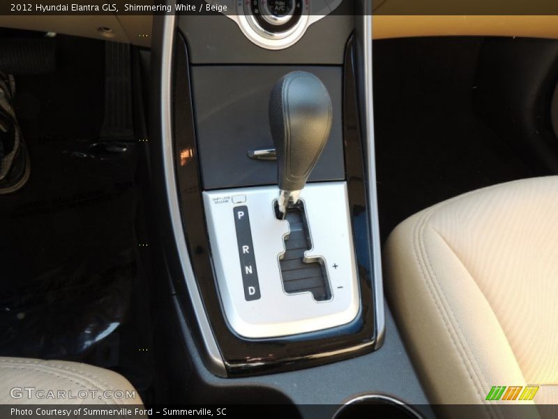 Shimmering White / Beige 2012 Hyundai Elantra GLS