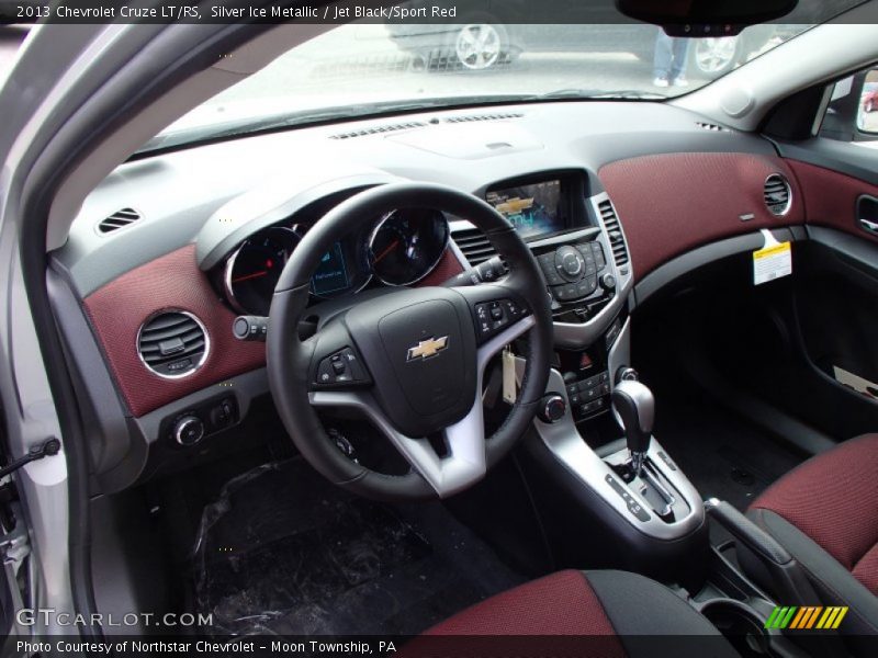 Silver Ice Metallic / Jet Black/Sport Red 2013 Chevrolet Cruze LT/RS