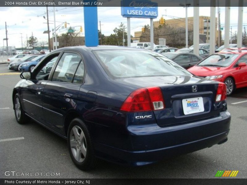 Eternal Blue Pearl / Gray 2004 Honda Civic EX Sedan