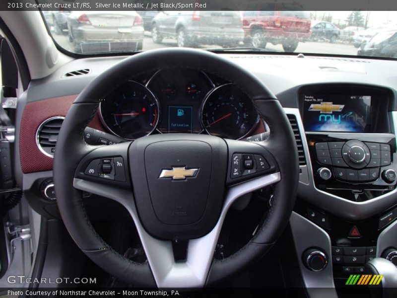 Silver Ice Metallic / Jet Black/Sport Red 2013 Chevrolet Cruze LT/RS