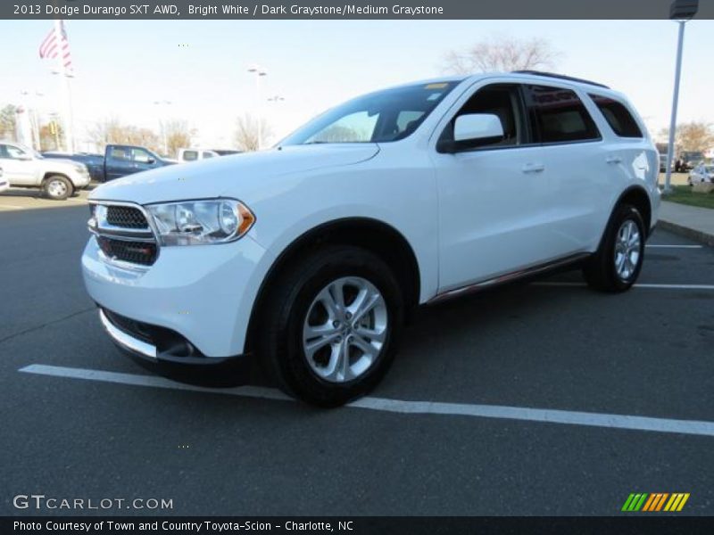 Bright White / Dark Graystone/Medium Graystone 2013 Dodge Durango SXT AWD