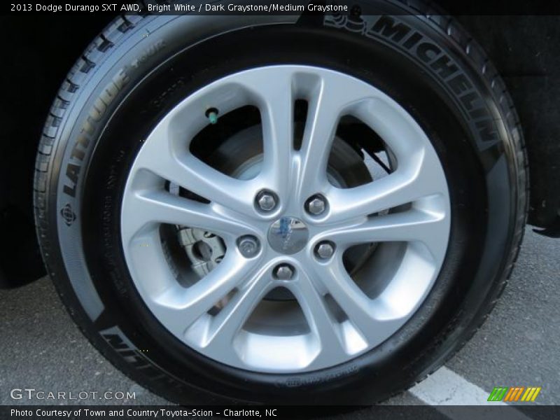 Bright White / Dark Graystone/Medium Graystone 2013 Dodge Durango SXT AWD