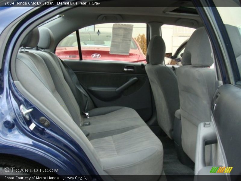 Eternal Blue Pearl / Gray 2004 Honda Civic EX Sedan