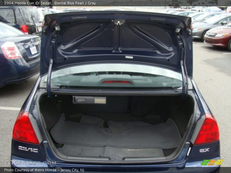 Eternal Blue Pearl / Gray 2004 Honda Civic EX Sedan