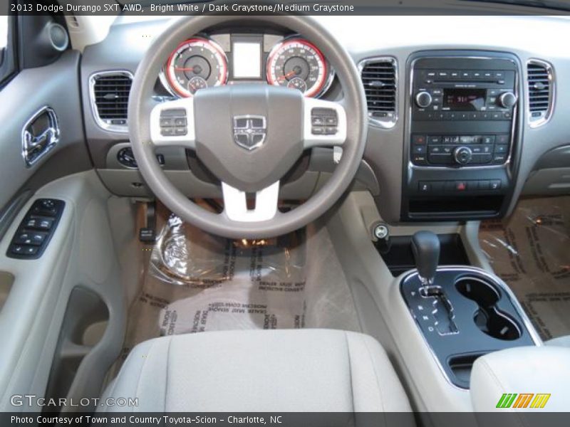 Bright White / Dark Graystone/Medium Graystone 2013 Dodge Durango SXT AWD