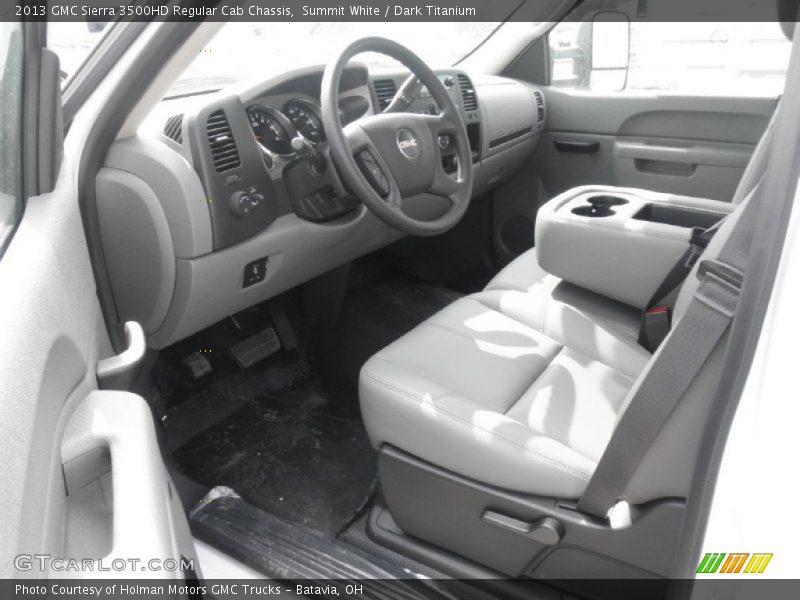 Summit White / Dark Titanium 2013 GMC Sierra 3500HD Regular Cab Chassis