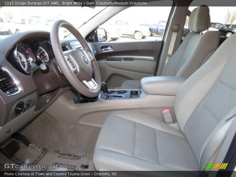 Bright White / Dark Graystone/Medium Graystone 2013 Dodge Durango SXT AWD