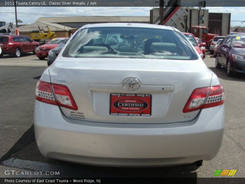 Classic Silver Metallic / Ash 2011 Toyota Camry LE